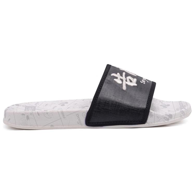 Li Ning Ln тапочки удобные спортивные сандалии скольжения мужская обувь жемчужно-белый AGAQ003-6