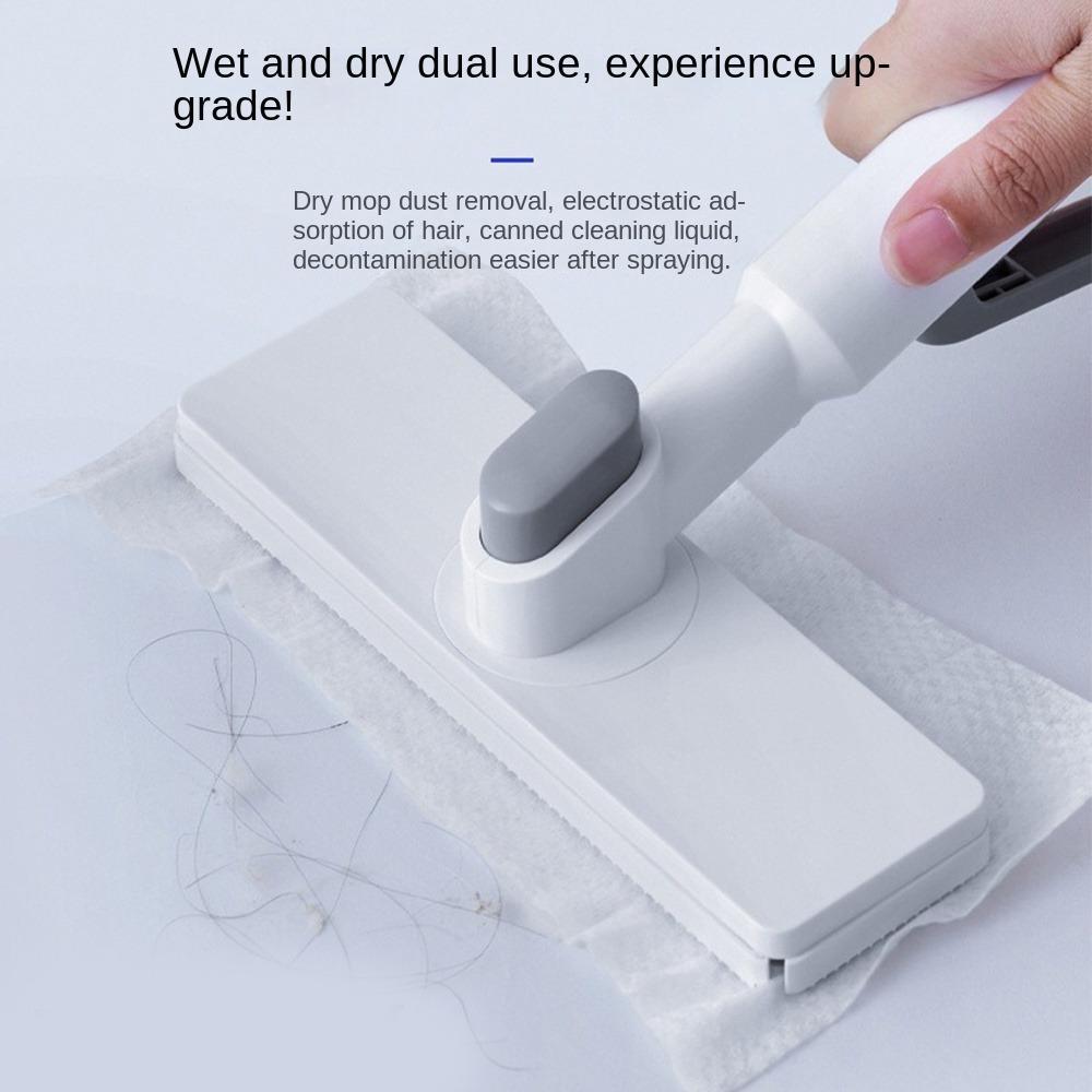 Двойного назначения Швабра с распылителем, швабра с зажимом для ткани без рук, творческая швабра для уборки офиса