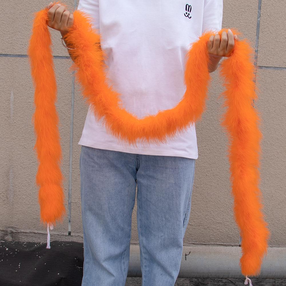 2M Turkey Marabou Feather Boa 11-50g for Scarf Clothing Christmas Tree Decor Shawl Craft Costume Wedding Dress Plume Accessories