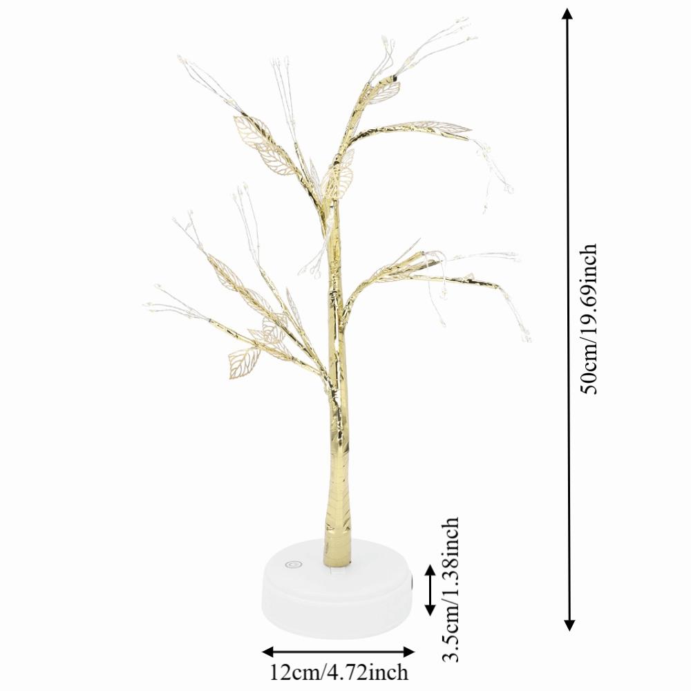 72 LEDs Tree Shape Lamp Warm White Light Bonsai Tree Light Restaurant