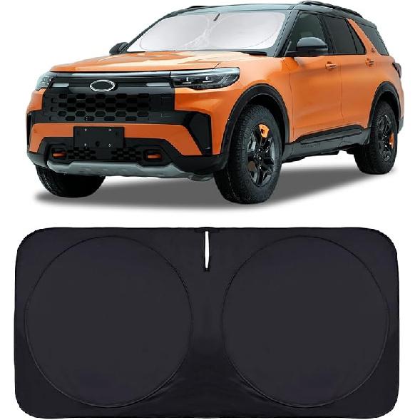 Sunshade For Ram Sun Shade Fit 2010-2025 2026 Dodge RAM 2500 3500 Truck Accessories Windshield Cover For Ram 2500/3500/4500/5500 Sun Visor Fits 2Dr