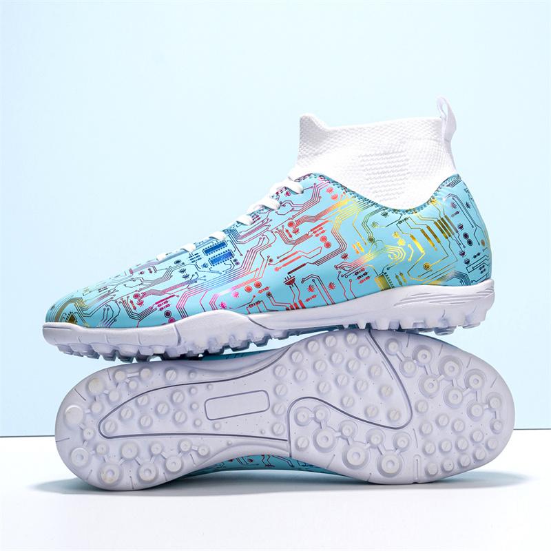 Fashion Men's Football Shoes Training Football Boots Non-slip Game Training Student Shoes Large Size Recreational Sports Men