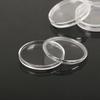 10Pcs 40Mm Transparent Round Box Coin Storage Capsule Holder Round Plastic