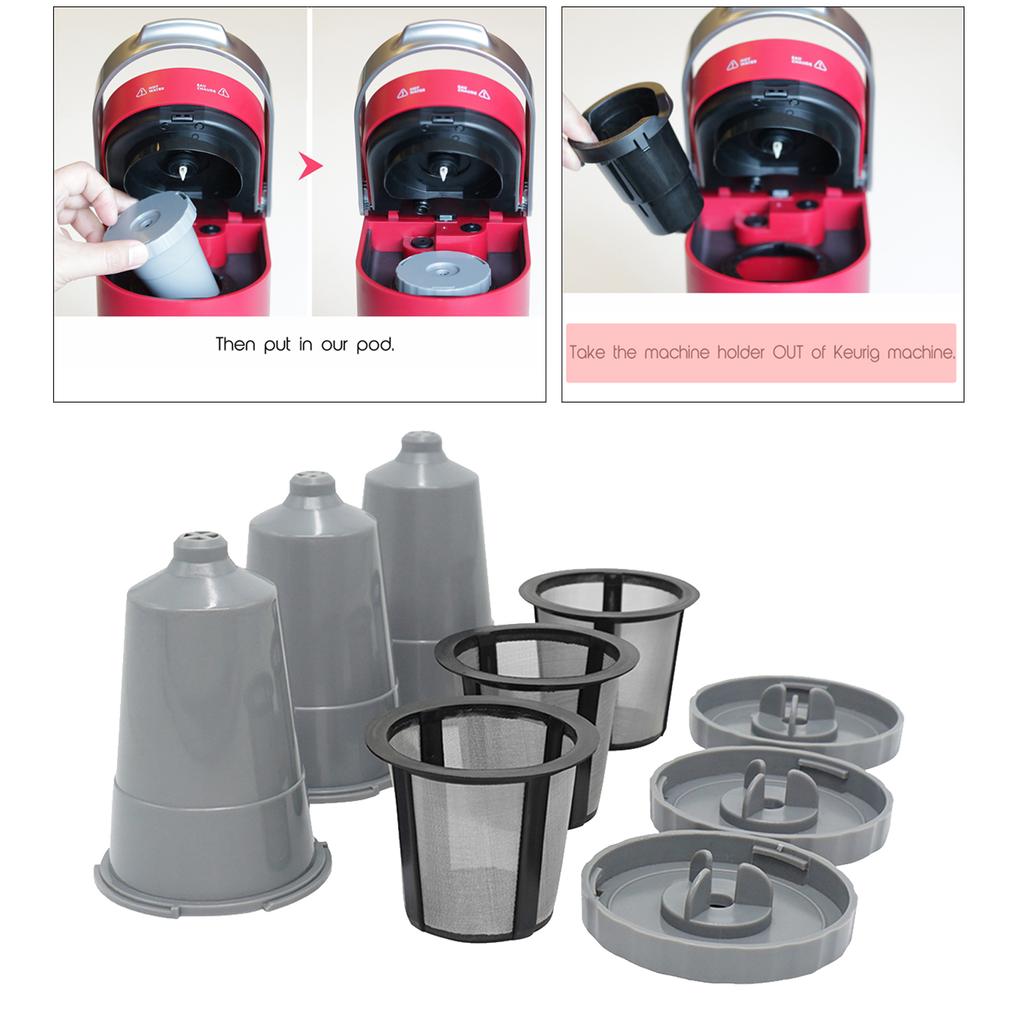 Household Reusable, B40, B65, B75 Series Refillable Coffee Filter Cups