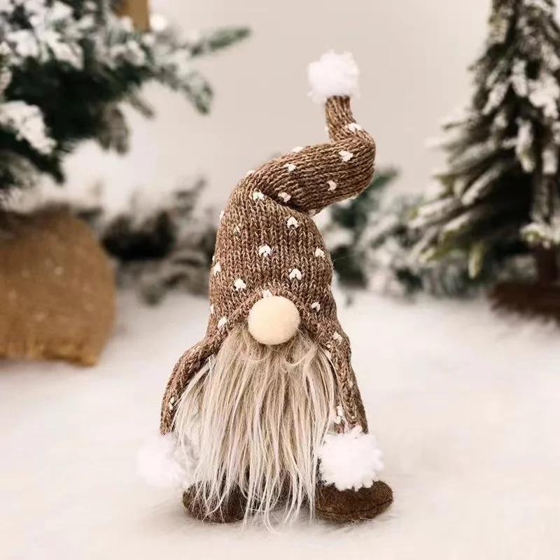 Christmas Home Decoration Gnome Plush Santa Doll Xmas Decoration Ornaments Fashion Accessories