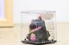 Castle Enterprises Mini Waving Set of Bulk a Delightful Japanese Souvenir for Comes in a Clear Case Maneki-neko [Gold Bag] (Black) Solar-Powered,