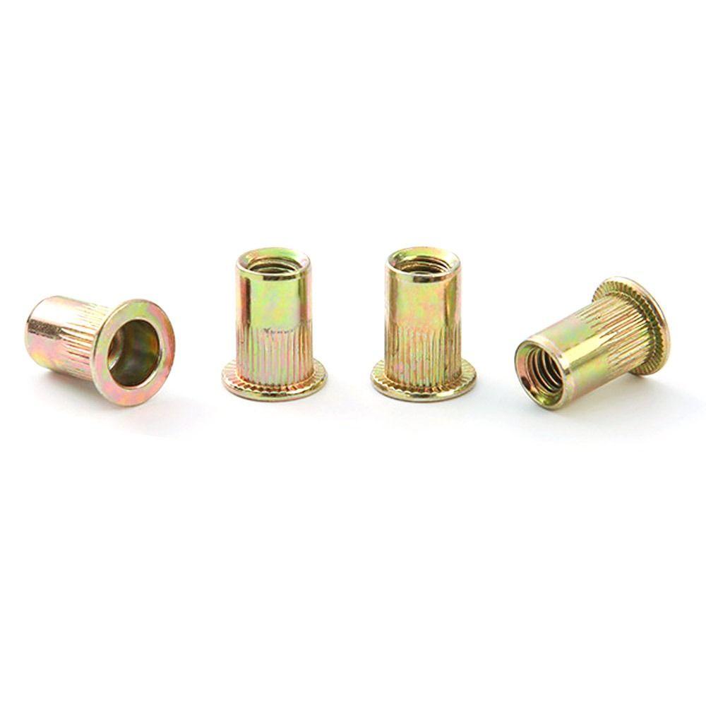 10 шт. заклепка с резьбой из углеродистой стали, заклепочная гайка, вставка, колпачок, заклепка, гайка, плоская головка, заклепочная гайка для дома, сделай сам