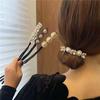 1 Pcs Vintage Shell Pearl Hairpin Bun Hairstyle Hair Stick  Hair Scrunchies Hair Maker Tools Hair Accessories