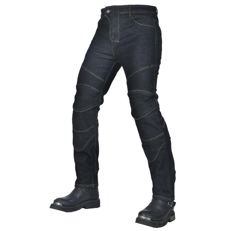 VOLERO Mens Straight Fit Motorcycle Riding Jeans Motorbike Protective Denim Pants
