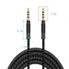 Cord 4 Poles Cable 3.5mm Male To Male Audio Adapter Cord AUX Cord 3.5mm Audio Cable Car AUX Cable
