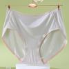 Trendy Lady Underpants Solid Color Stretchy Anti-septic
