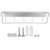 Bathroom Shelf Wall Mount Space Aluminium Shower Single Layer Shelf Shampoo Storage Rack50cm