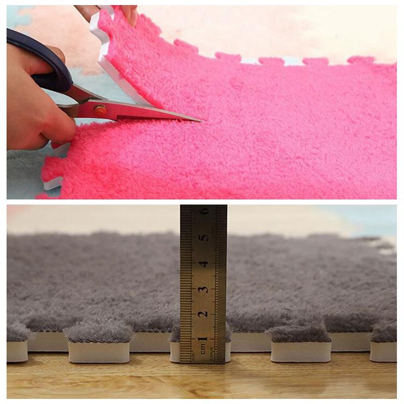 10/20 шт. 30*30 см ковры для гостиной, прикроватные детские мягкие волшебные плюшевые головоломки, толстые моющиеся коврики для ползания