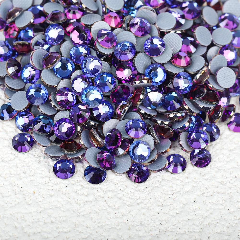 Wei Chen, Guomao A Decoration Color Plated Glue Bottom Rhinestone Mobile Phone Case Diy Nail Art Beauty Glass Jewelry Accessories