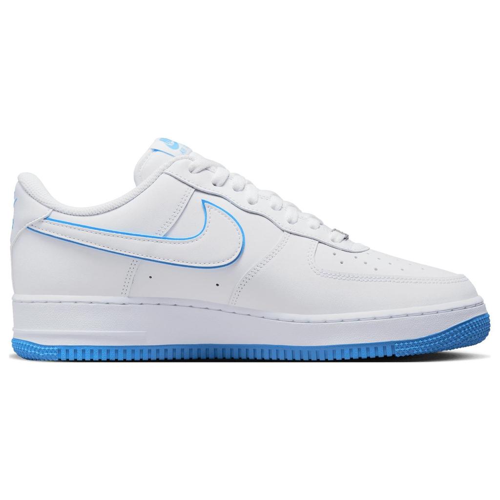 Nike Air Force 1 07 Белые университетские синие мужские кроссовки DV0788-101