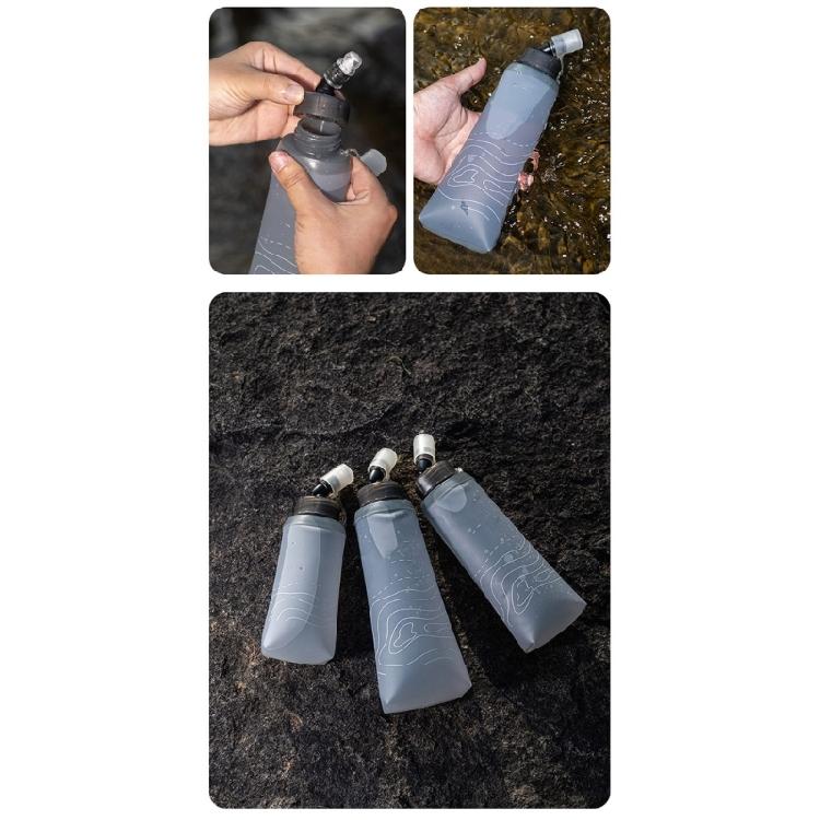 Soft Flask Running Bottles Portable Handheld Soft Folding Water Bottle Running Flask for Sports Hiking Hydrations Pack