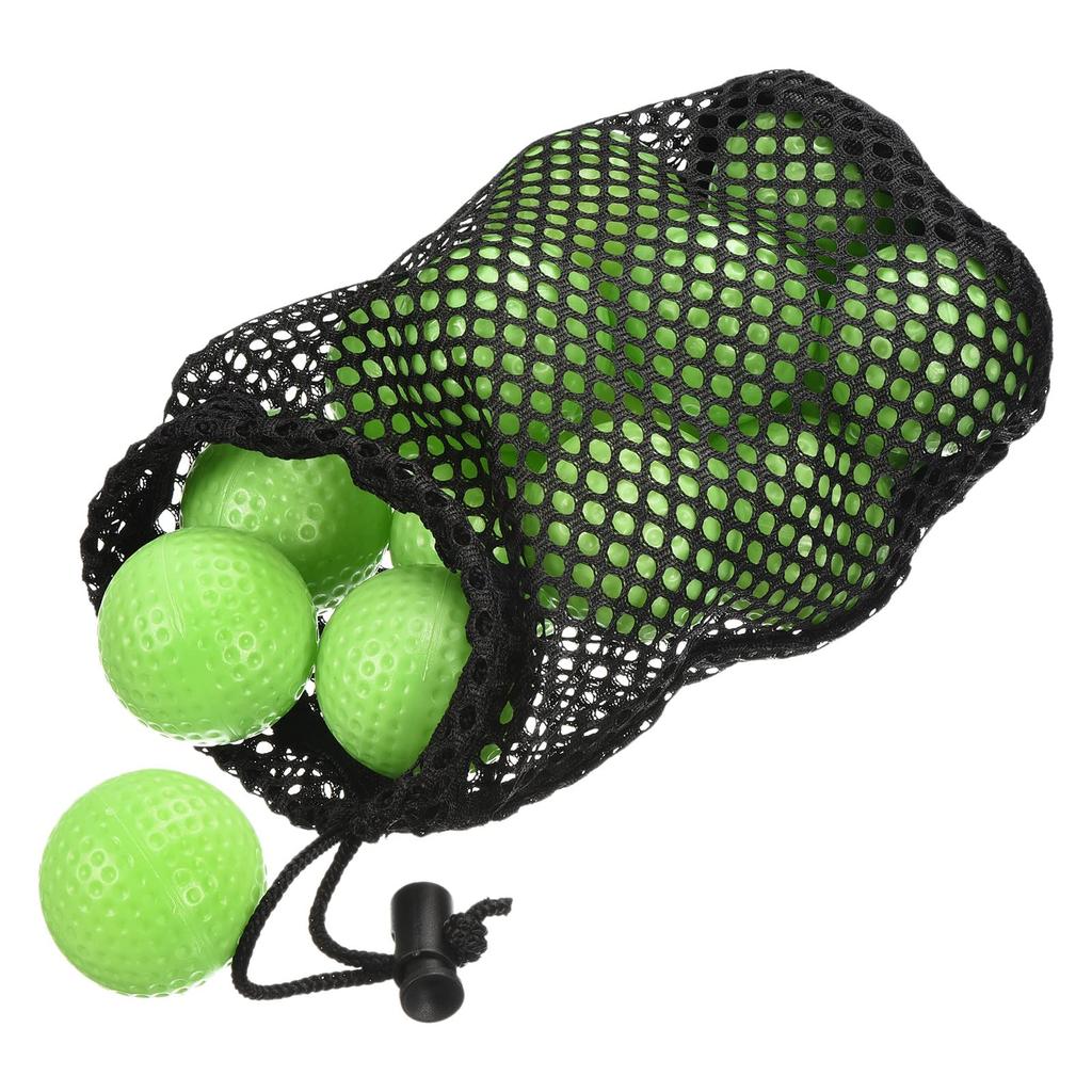 Тренировочные мячи для гольфа PATIKIL, 16 штук, полые мячи для обучения тренировочному движению с сетчатым мешком для гольфа в помещении, на открытом воздухе, тенниса, ПЭ пластик