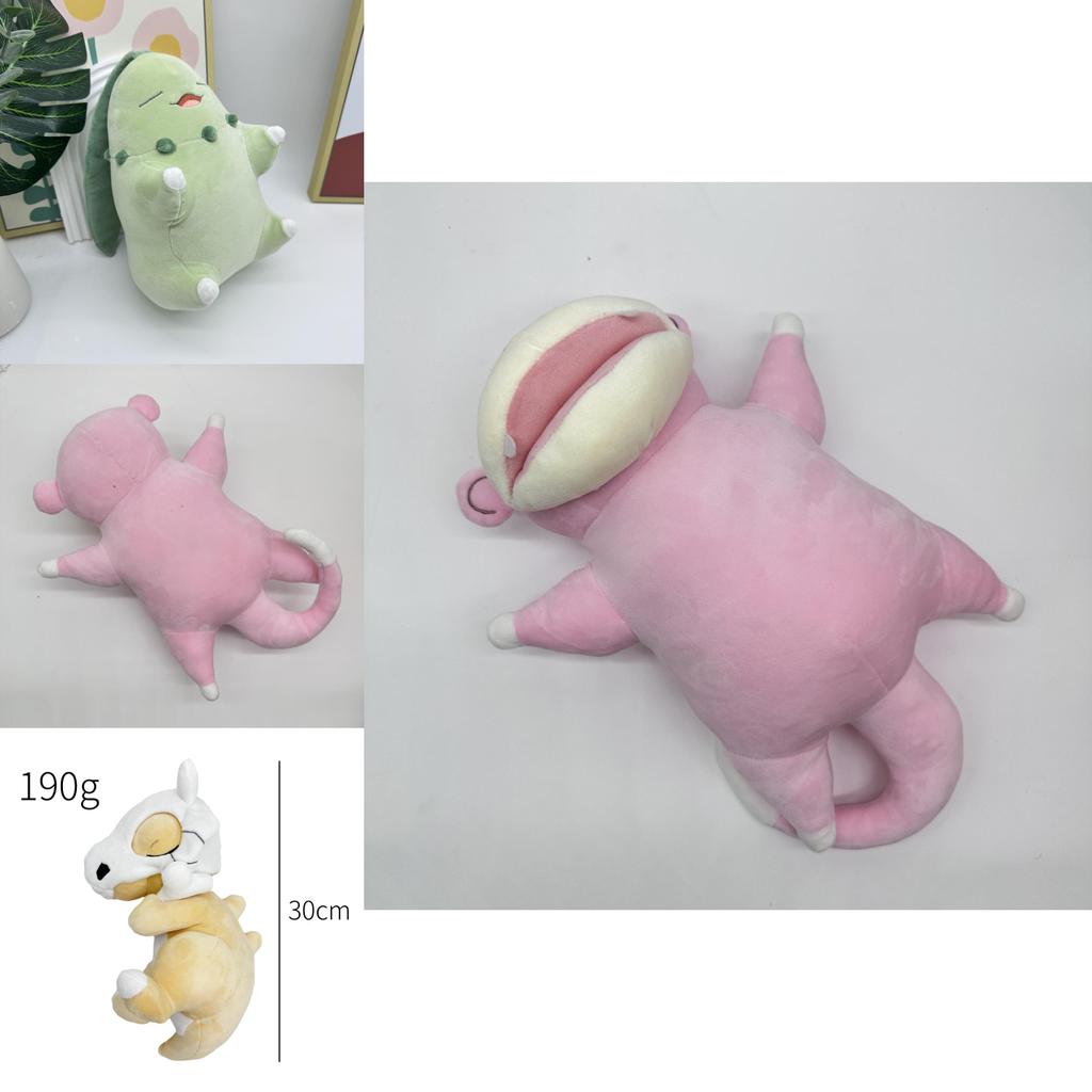 Плюшевые игрушки Pokemon Slowpoke Cubone Chikorita из серии Sleep с наполнителем из PP хлопка для детей и декора спальни