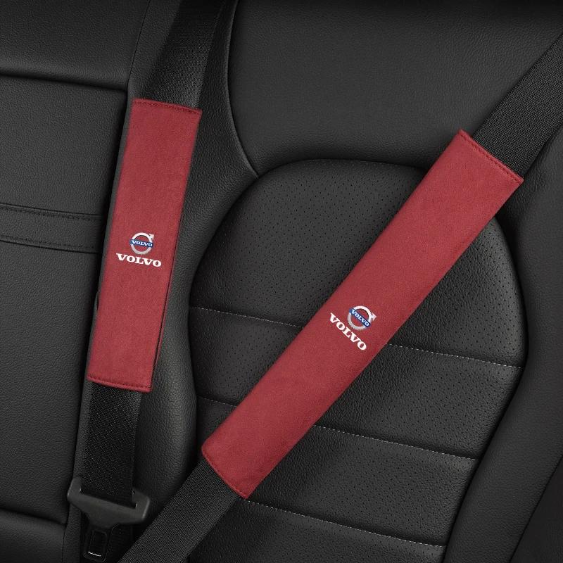 Volvo Exclusive Seat Belt Shoulder Protection Leather Covers For Xc60 Xc90 V40 V60 S60 V50 V90 S80 C40 XC40 V70 XC70 C30 Rdesign