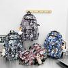 Middle School Student Schoolbag Women Cartoon Print Backpack Men Large Capacity Backpack