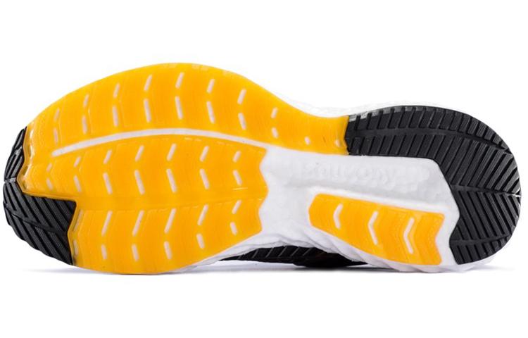 Мужские кроссовки Saucony Triumph Victory 17 Спортивные с амортизацией Низкие Беговые кроссовки Мужские Серый Черный