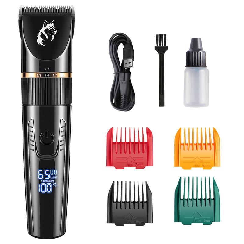 Электрическая машинка для стрижки животных Grooming Kit - Триммер для шерсти собак и кошек с гребнем-толкателем