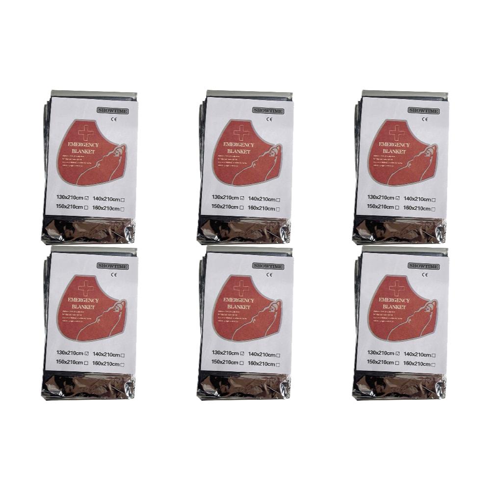 130x210cm Silver Foil Blanket Keeps You Warm Foil Mylar Thermal Blanket Retain Body Heat Emergency Thermal Blanket Emergency