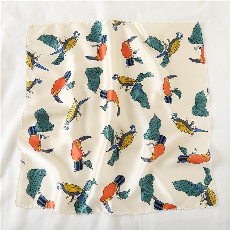 50 * 50 см шелковые шарфы весна и осень универсальное украшение профессиональные маленькие квадратные шарфы защита шеи связывающая сумка