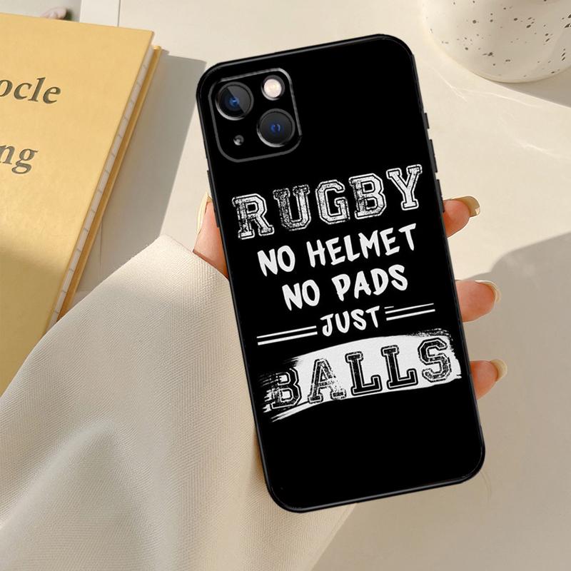 Rugby Football Sport Cover For iPhone 13 14 15 16 Pro Max 12 Mini 11 14 15 16 Pro Max Plus X XR XS Max Phone Case