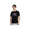 Li-Ning Футболка унисекс с круглым вырезом и логотипом Starry Sky Letter, черная, AHSS971-1