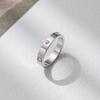 Korean Version of Simple Titanium Steel Couple Ring Fade Resistant Pair Ring Closed Female Ring