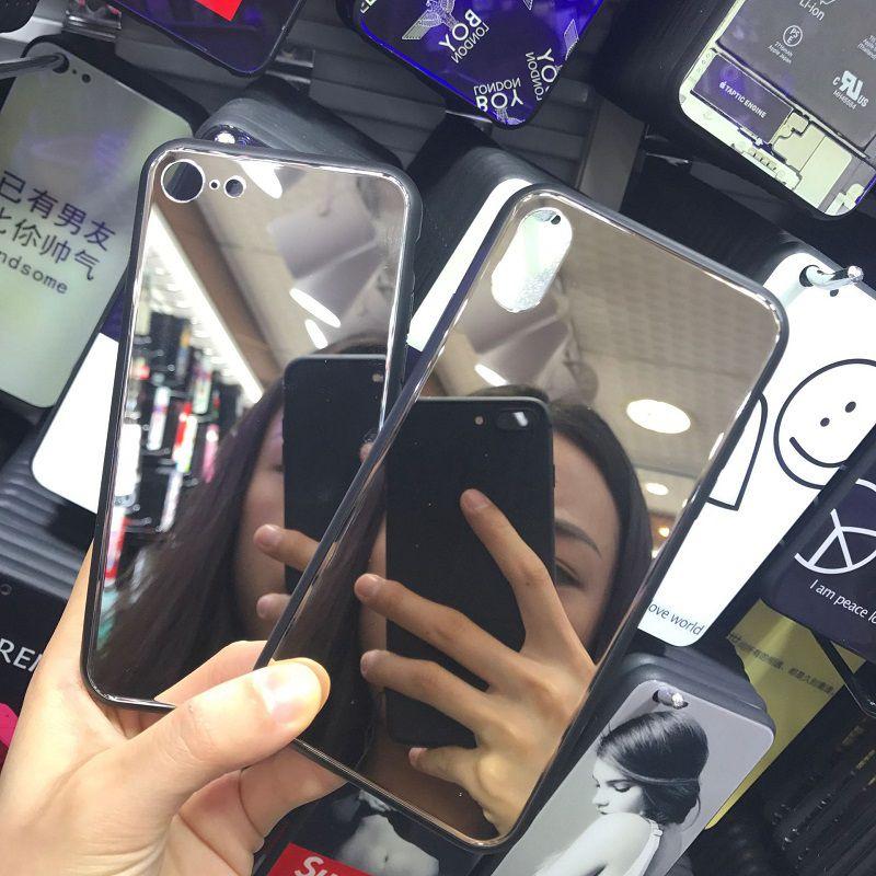 Clear Crystal Classic With Luxury Girls Mirro Soft Shell For Iphonex 78 Plus