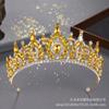 Bridal Crown Headgear Colored Rhinestone Headband Baroque Crown Wedding Dress Accessories Hair Accessories