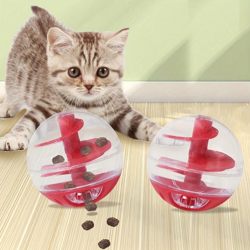 Игрушка для кошек, Интерактивная кормушка-головоломка для кошек, Медленная кормушка-мяч для домашних кошек, Увлекательная игрушка для обогащения среды питомца, Батарейки не требуются