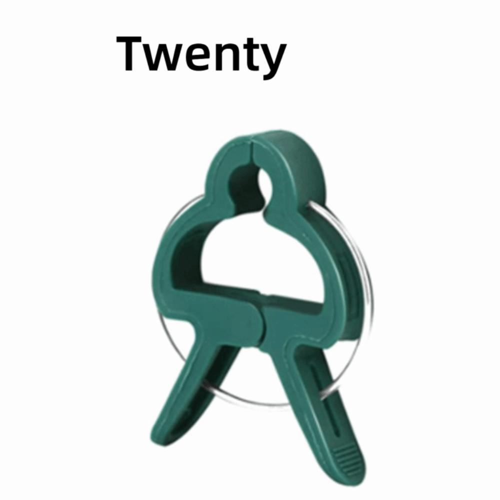 20PCS Gentle Grip Plant Support Clips Plastic Plant Securing Clamps Pepper Vines