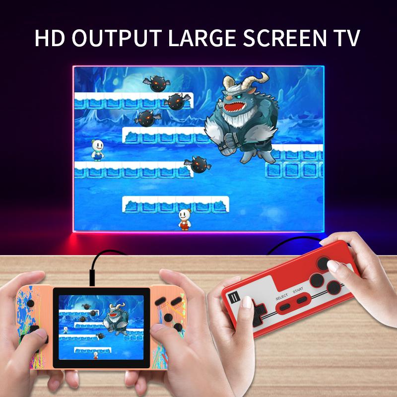 Портативная игровая консоль, портативный игровой плеер 800, классические ретро игры, AV-выход, 3,5 дюйма, 8-битная карманная консоль для подарка ребенку