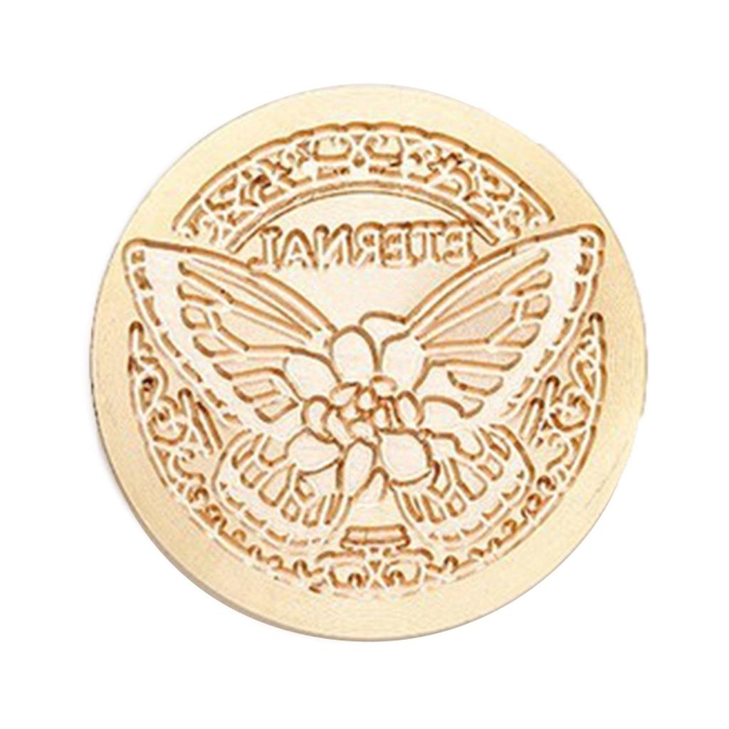 Сургучная печать в виде бабочки, винтажная запечатывающая головка для открыток, конвертов, свадебных приглашений, подарочной упаковки, скрапбукинга