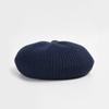 LALA Wool Knit Beret Hat - Navy
