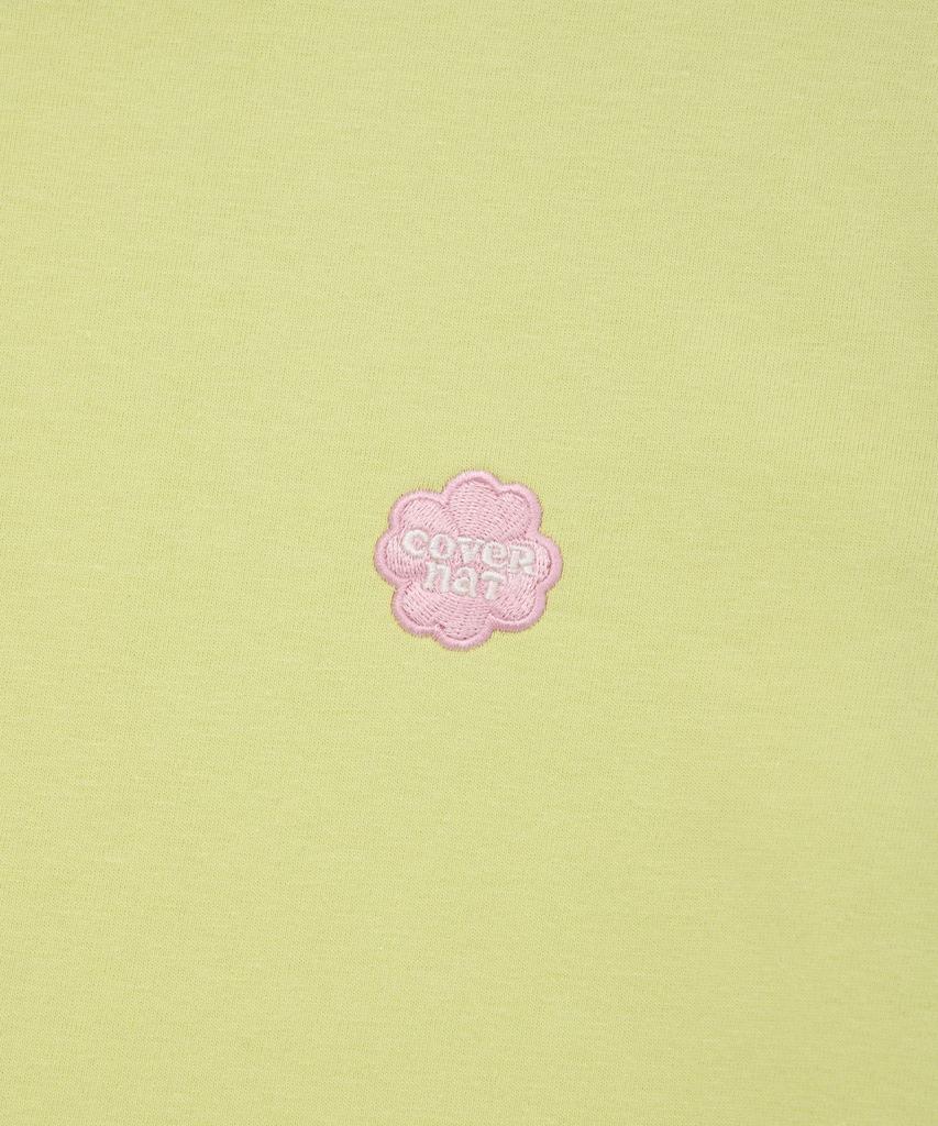 COVERNAT WOMAN Small Clover Heart T-Shirt Lime