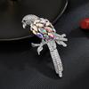 New Exquisite And Cute Design Parrot Brooch Simple And Fashionable Animal Brooch Suit Accessories Female Gift