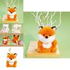 Cute Animal Fox Doll With Polyester Filling For Kids Backpack Accessory