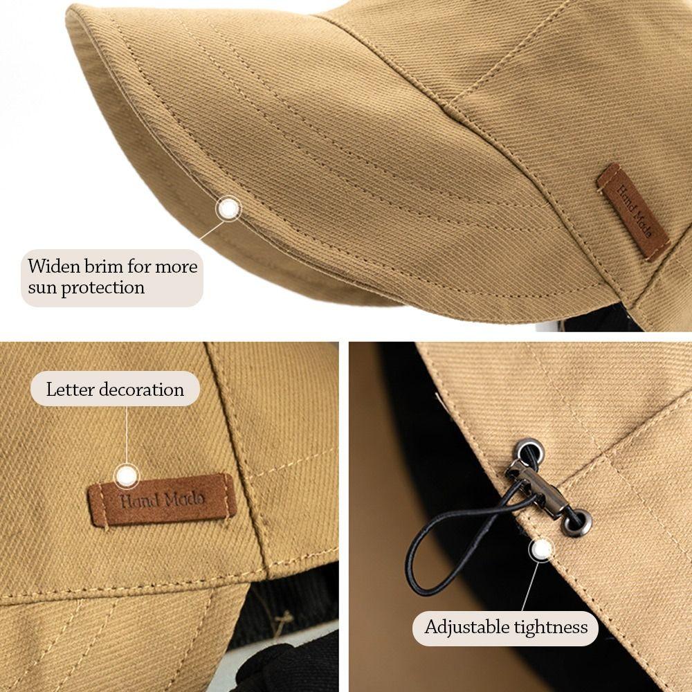 Summer Foldable Portable Bucket Hat Beach Cap Sun Hat Fisherman Cap