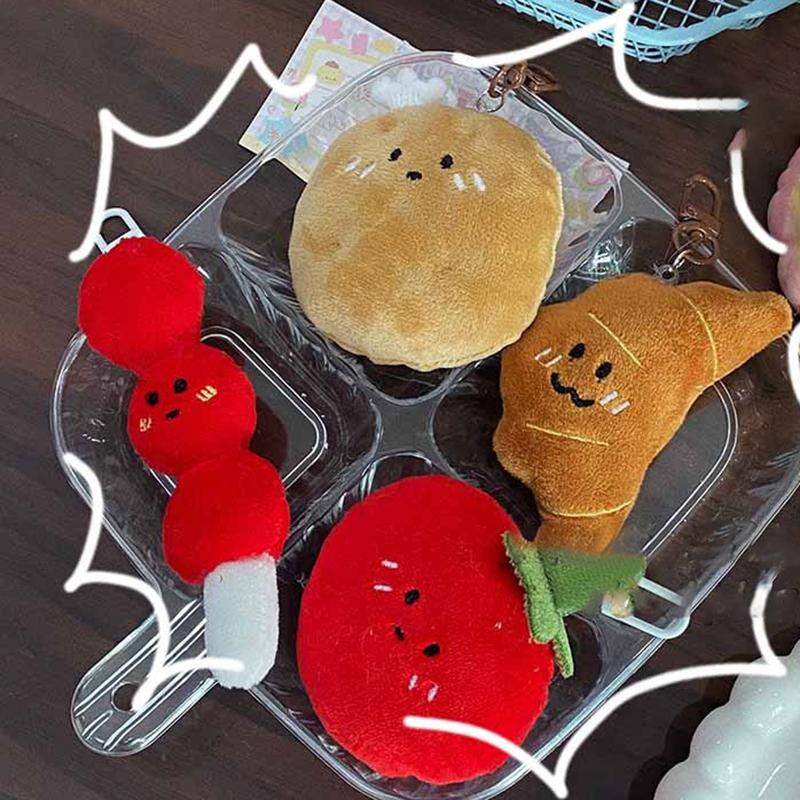 Милая забавная еда плюшевая подвеска брелок рюкзак подвески украшения аксессуары подарки