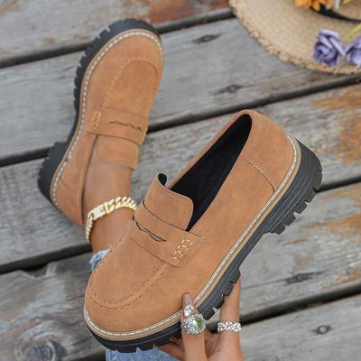 Мода 2025 Новые женские кроссовки Нескользящая обувь на толстой подошве Весенне-осенние лоферы на плоской подошве Женские уличные кроссовки Zapatos De Mujer