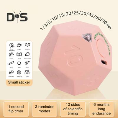 Портативный таймер Multi Cube на 1/3/5/10/15/20/25/30/45/60/90 минут с установкой вращающегося таймера и режимами вибрации для напоминаний об обучении приготовлении пищи и упражнений
