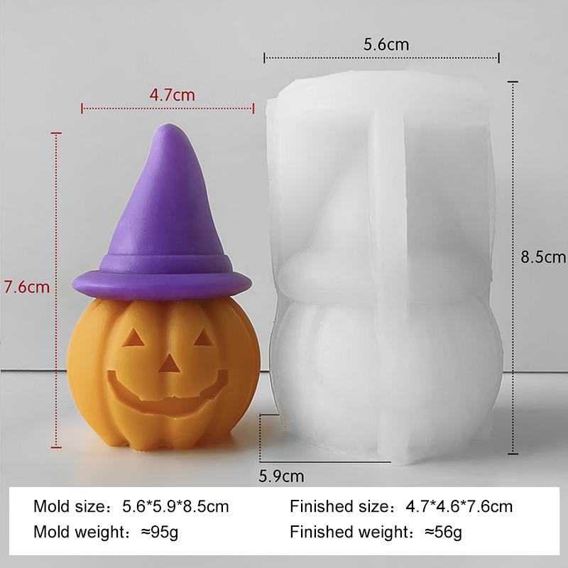 Хэллоуин Дьявол Тыква Силиконовая Форма для Свечей Ручной Работы Аромагипс Смола Декор Форма Принадлежности для Изготовления Свечей из Соевого Воска