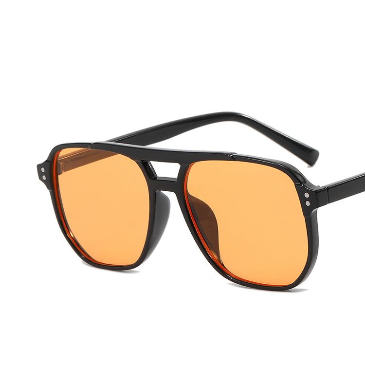 Ретро Модные Очки Оптические Очки Прозрачные Компьютерные Очки Модные Большой Оправы Двойная Перемычка Очки с Защитой от Синего Света