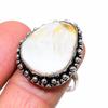Biwa Pearl Handmade 925 Sterling Silver Jewelry Ring Size 9.5 Y8G23
