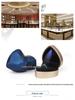 Elegant Heart-Shaped Jewelry Box with LED Light for Ring or Necklace.