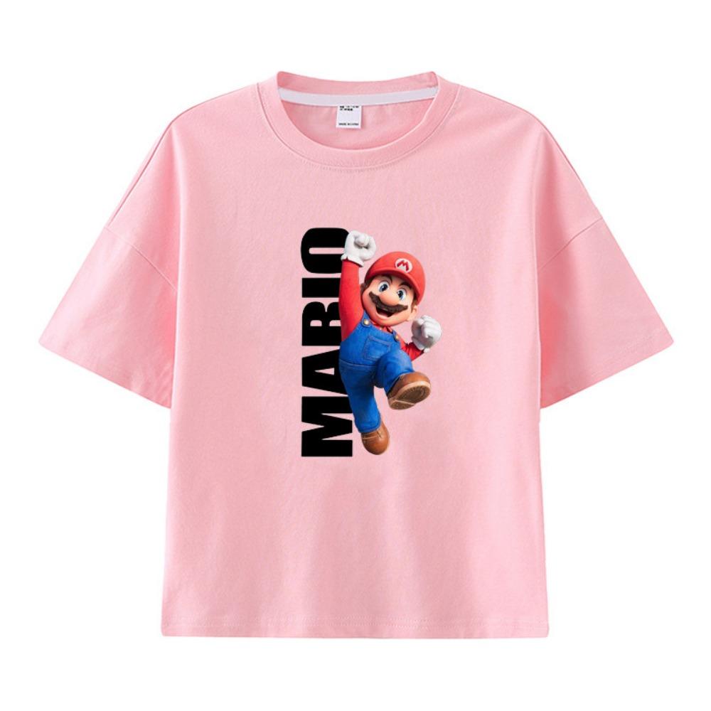 Super Mario Bros. Short-Sleeved T-Shirt Game Accessories for Boys And Girls Suitable for Students